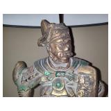 Vintage Oriental Warrior Table Lamp Vintage Oriental Warrior Table Lamp