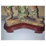 Vintage Oriental Warrior Table Lamp Vintage Oriental Warrior Table Lamp