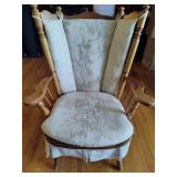 Upholstered Wood Rocking Chair Upholstered Wood Rocking Chair