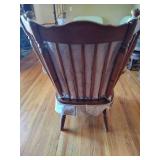 Upholstered Wood Rocking Chair Upholstered Wood Rocking Chair
