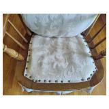 Upholstered Wood Rocking Chair Upholstered Wood Rocking Chair