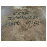 Ceramic Hand Painted Plate Signed Agustin Vargas Ceramic Hand Painted Plate Signed Agustin Vargas