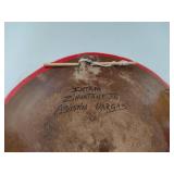 Ceramic Hand Painted Plate Signed Agustin Vargas Ceramic Hand Painted Plate Signed Agustin Vargas