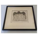 "Faith Hope and Clarity" Etched Print Signed By Margaret Ann Gaug "Faith Hope and Clarity" Etched Print Signed By Margaret Ann Gaug