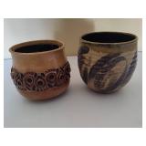 Two Pottery Style Indoor Planters Two Pottery Style Indoor Planters