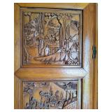 Antique Asian Hand Carved Wood Divider Antique Asian Hand Carved Wood Divider