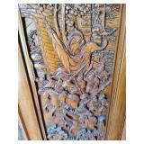 Antique Asian Hand Carved Wood Divider Antique Asian Hand Carved Wood Divider