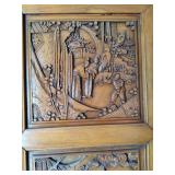 Antique Asian Hand Carved Wood Divider Antique Asian Hand Carved Wood Divider