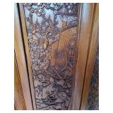Antique Asian Hand Carved Wood Divider Antique Asian Hand Carved Wood Divider