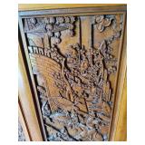 Antique Asian Hand Carved Wood Divider Antique Asian Hand Carved Wood Divider