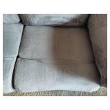 Plush Gray Wall Hugger Electric Reclining Couch Plush Gray Wall Hugger Electric Reclining Couch