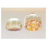 Murano Millefiori Glass Paperweights Murano Millefiori Glass Paperweights