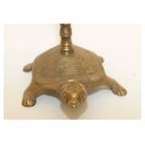 Unique Vintage Turtle Brass Floor Ashtray/Candle Holder Unique Vintage Turtle Brass Floor Ashtray/Candle Holder