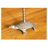 Unique Vintage Turtle Brass Floor Ashtray/Candle Holder Unique Vintage Turtle Brass Floor Ashtray/Candle Holder