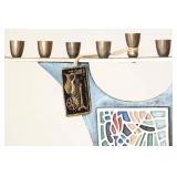 Solid Brass Vintage Menorah / Hannukiah Solid Brass Vintage Menorah / Hannukiah