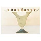 Solid Brass Vintage Menorah / Hannukiah Solid Brass Vintage Menorah / Hannukiah