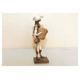 Vintage Mexican Paper Mache Folk Art Figurine Vintage Mexican Paper Mache Folk Art Figurine