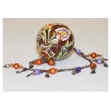 Turkish Ceramic Art Hanging Pottery Ball Turkish Ceramic Art Hanging Pottery Ball