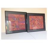 Beautiful Mola Textile Framed Artwork Beautiful Mola Textile Framed Artwork