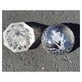 Two Waterford Paperweights Two Waterford Paperweights