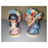 De Grazia Goebel "Beautiful Burden" and "Flower Girl" Figurines De Grazia Goebel "Beautiful Burden" and "Flower Girl" Figurines