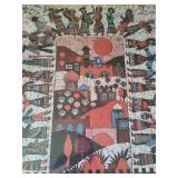 Vintage Original Amos Amit 1978 Limited Edition (Creation of Israel) Framed Print Vintage Original Amos Amit 1978 Limited Edition (Creation of Israel) Framed Print