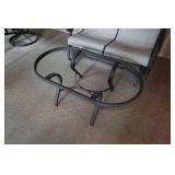 Love Seat with Oval Glass Top Table Patio Set Love Seat with Oval Glass Top Table Patio Set