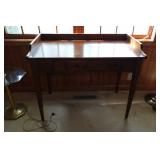 Assorted Furniture - Writing Desk, Ottoman, Side Tables Assorted Furniture - Writing Desk, Ottoman, Side Tables
