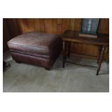 Assorted Furniture - Writing Desk, Ottoman, Side Tables Assorted Furniture - Writing Desk, Ottoman, Side Tables