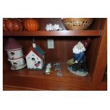 Assorted Home Décor - Bird Houses, Statues, Plates Assorted Home Décor - Bird Houses, Statues, Plates