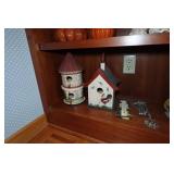Assorted Home Décor - Bird Houses, Statues, Plates Assorted Home Décor - Bird Houses, Statues, Plates