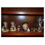 Beer Stein with Head Mugs and Statues Beer Stein with Head Mugs and Statues