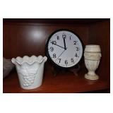 Assorted Home Décor - Vases, Clock, Plates Assorted Home Décor - Vases, Clock, Plates