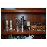 Assorted Home Décor - Candle Holders, Statues, Wine Glasses Assorted Home Décor - Candle Holders, Statues, Wine Glasses