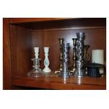 Assorted Home Décor - Candle Holders, Statues, Wine Glasses Assorted Home Décor - Candle Holders, Statues, Wine Glasses