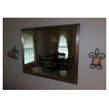 Wall Mirror and Candle Sconces Wall Mirror and Candle Sconces