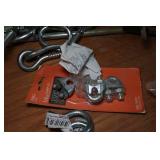 Assorted Hardware - Cable Clamps, Eye Bolts, Jig Saw Assorted Hardware - Cable Clamps, Eye Bolts, Jig Saw