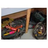 Assorted Hardware - Caulk Guns, Tool Bag, Power Tools Assorted Hardware - Caulk Guns, Tool Bag, Power Tools