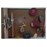 Assorted Saw Blades and Air Hose Assorted Saw Blades and Air Hose