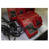 *2* Milwaukee Battery Chargers and Drill *2* Milwaukee Battery Chargers and Drill