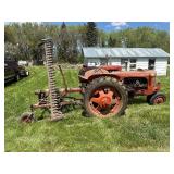 Case DC Tractor with Massey Harris Sickle Mower Case DC Tractor with Massey Harris Sickle Mower