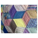Tumbling Blocks Hand Stitched Quilt 68" X 80" Tumbling Blocks Hand Stitched Quilt 68" X 80"
