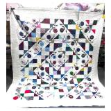 Summer Fragrance Quilt Hand Stitched 86" X 99" Summer Fragrance Quilt Hand Stitched 86" X 99"