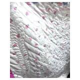 Two Twin Rose of Sharon Quilts Hand Stitched Reversable 72" X 96" Each Two Twin Rose of Sharon Quilts Hand Stitched Reversable 72" X 96" Each