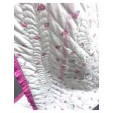 Two Twin Rose of Sharon Quilts Hand Stitched Reversable 72" X 96" Each Two Twin Rose of Sharon Quilts Hand Stitched Reversable 72" X 96" Each