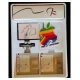 Vintage Apple Macintosh Computer Set with Monitor, Printer, Floppy Disks, Manuals, and Accessories Vintage Apple Macintosh Computer Set with Monitor, Printer, Floppy Disks, Manuals, and Accessories