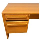 Vintage Wooden Office Desk with 2 Drawers and 2 Filing Cabinets Vintage Wooden Office Desk with 2 Drawers and 2 Filing Cabinets