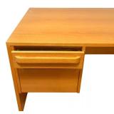 Vintage Wooden Office Desk with 2 Drawers and 2 Filing Cabinets Vintage Wooden Office Desk with 2 Drawers and 2 Filing Cabinets