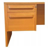 Vintage Wooden Office Desk with 2 Drawers and 2 Filing Cabinets Vintage Wooden Office Desk with 2 Drawers and 2 Filing Cabinets