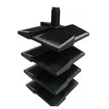 Pair of Vintage 1980s Rotating CD Carousel Towers, 12 Inch Each Pair of Vintage 1980s Rotating CD Carousel Towers, 12 Inch Each